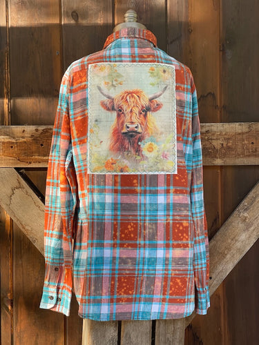 Love in the Highlands Art Flannel